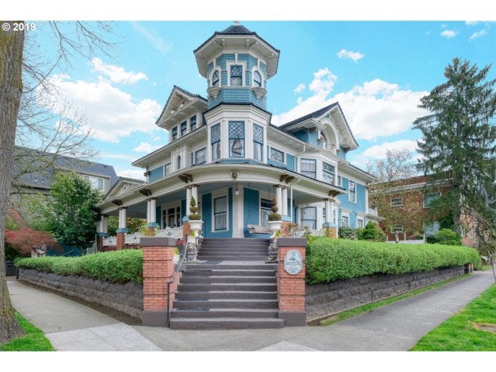 A typical Victorian home in Portland A typical Victorian home in Portland