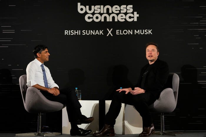 Rishi Sunak and Elon Musk talked about risks and benefits at the close of the UK's AI Safety Summit on Thursday.