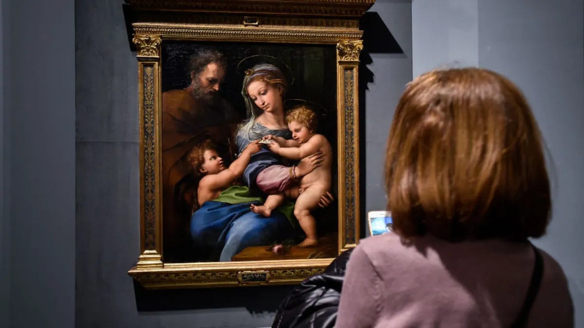 AI reveals Raphael's Madonna della Rosa not entirely original