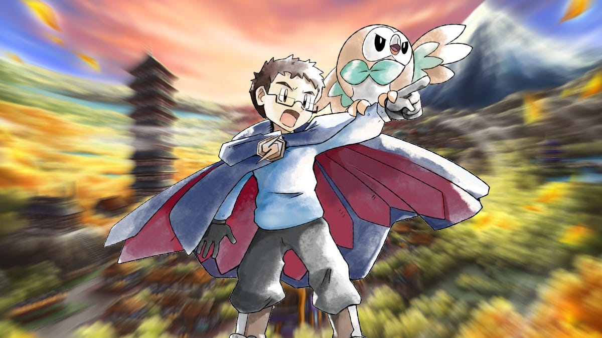 An image featuring artwork of the author in a traditional art style similar to Ken Sugimori