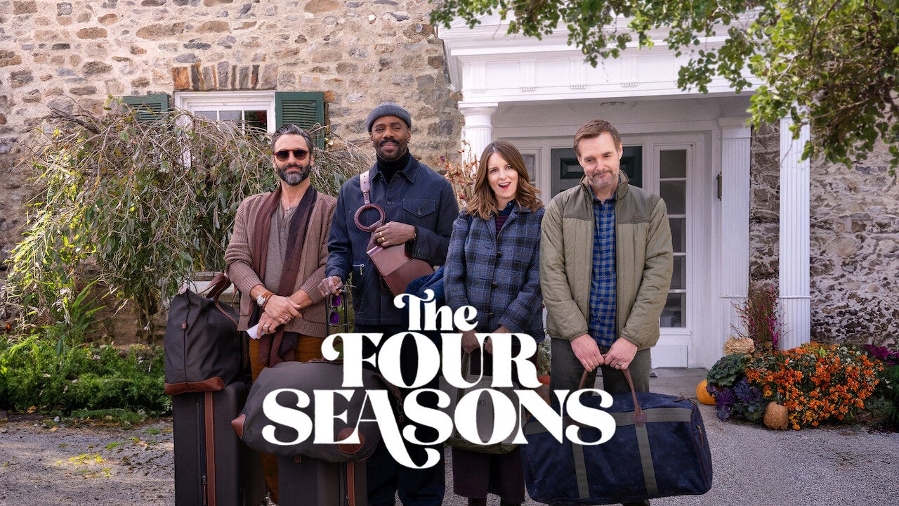 The Four Seasons (2025) - Netflix Review | Double Take TV Newsletter | Jenni Cullen 