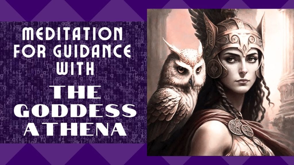 goddess meditation, guided meditation, athena meditation