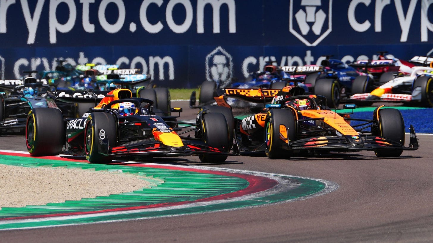 Imola GP: What Piastri said about Max Verstappen's bold race-winning move