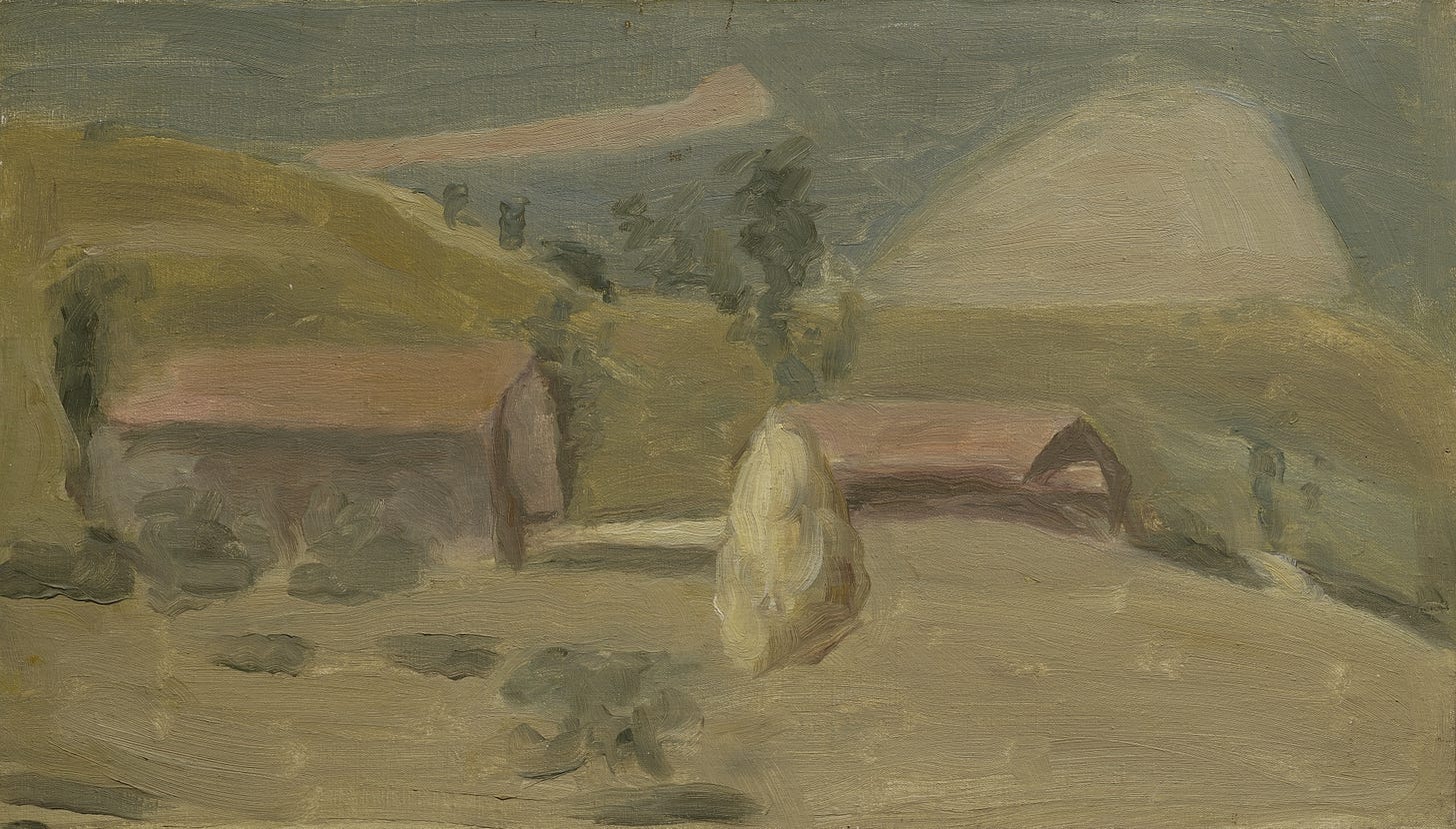 Giorgio Morandi | Paesaggio (Landscape) (1943) | MutualArt