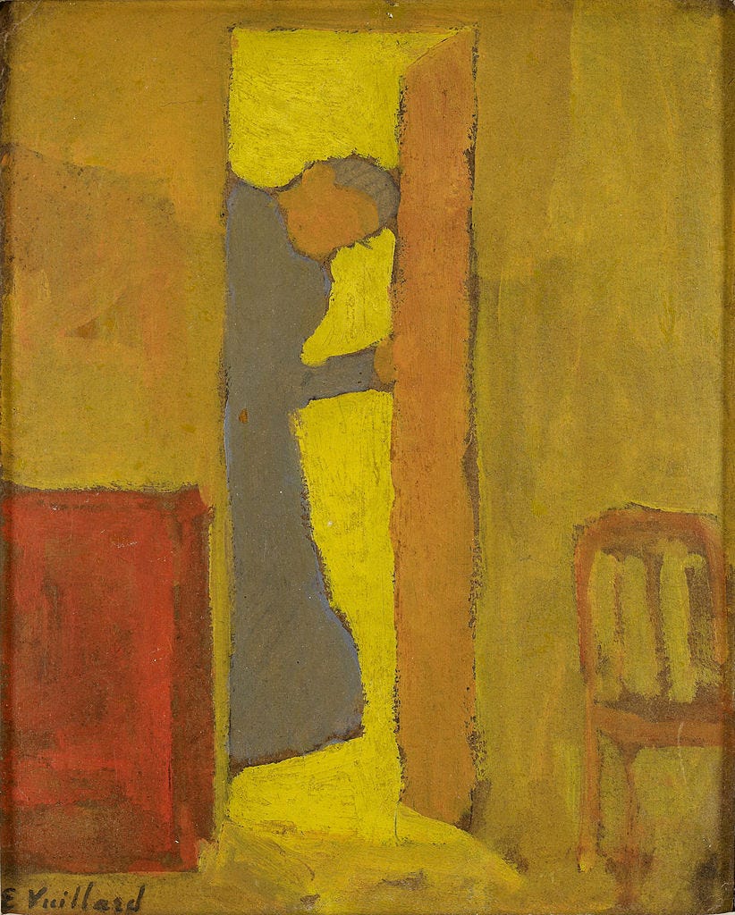 Title:  Artistâ€™s Mother Opening a Door
[Click for smaller image view]