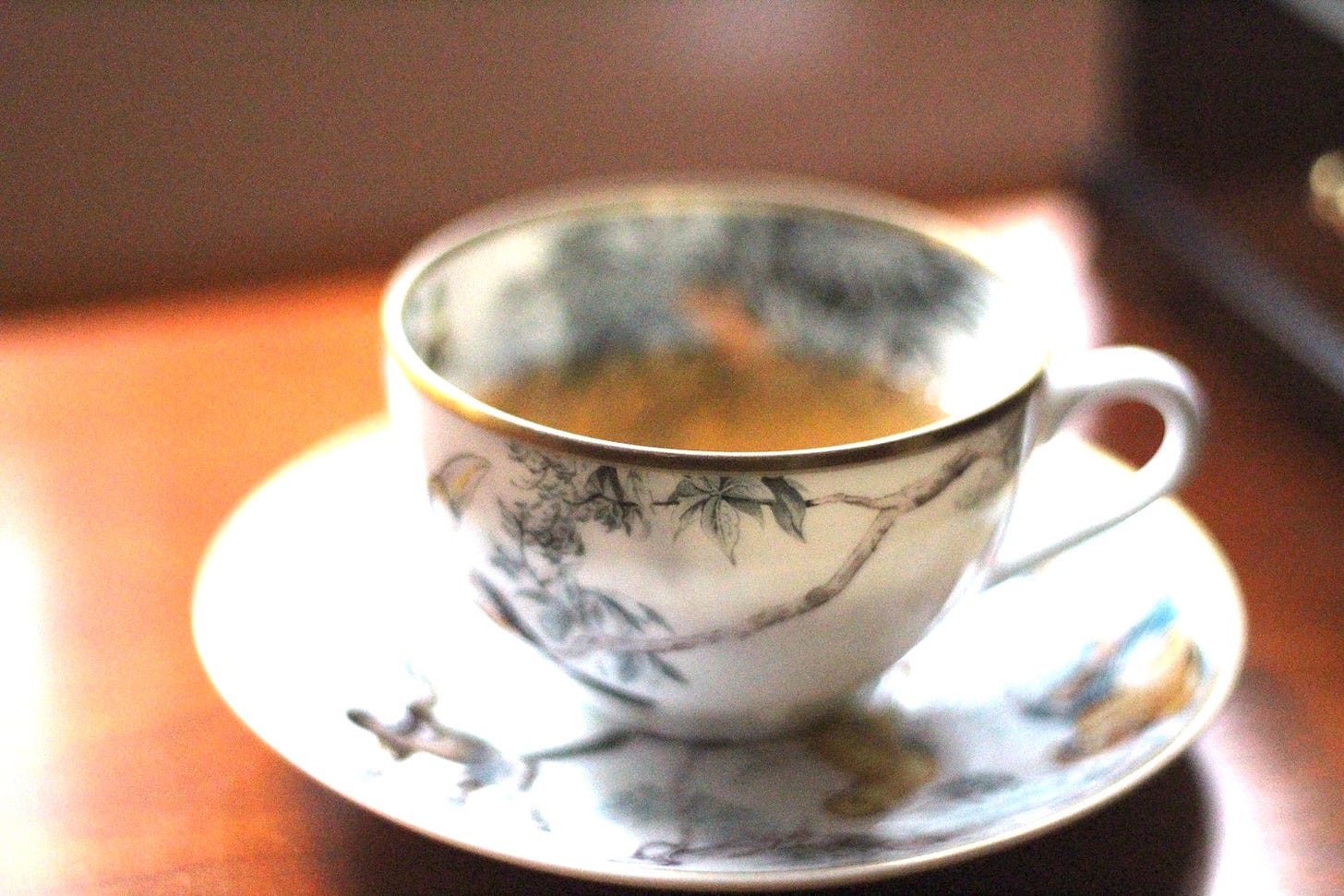 Hermes Jungle Teacup With Gold Rim
