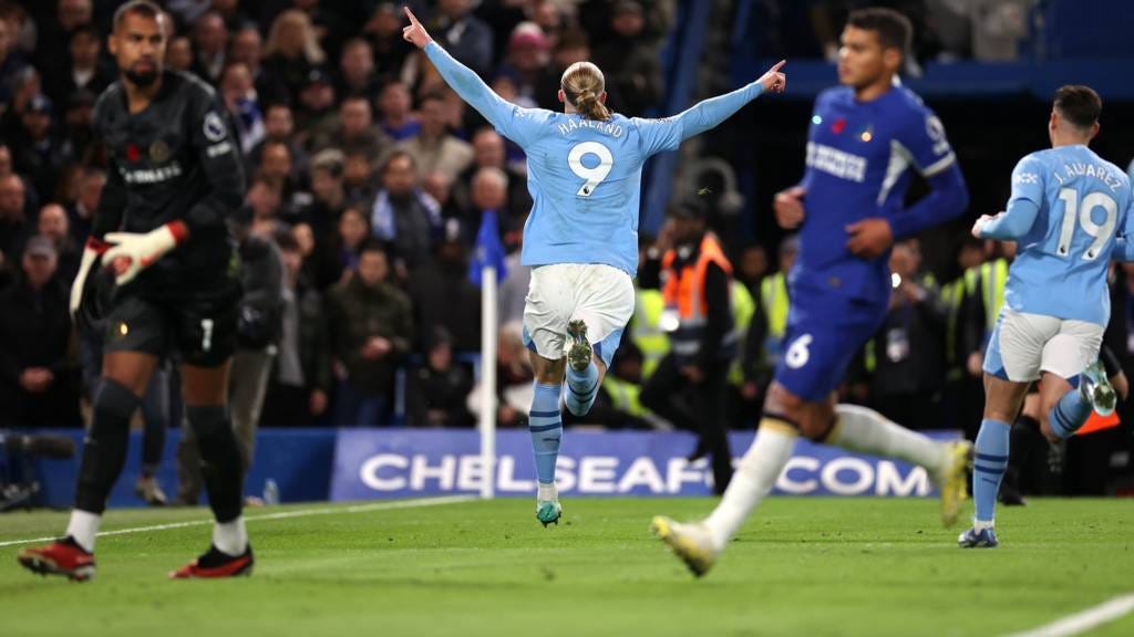 Haaland celebrating