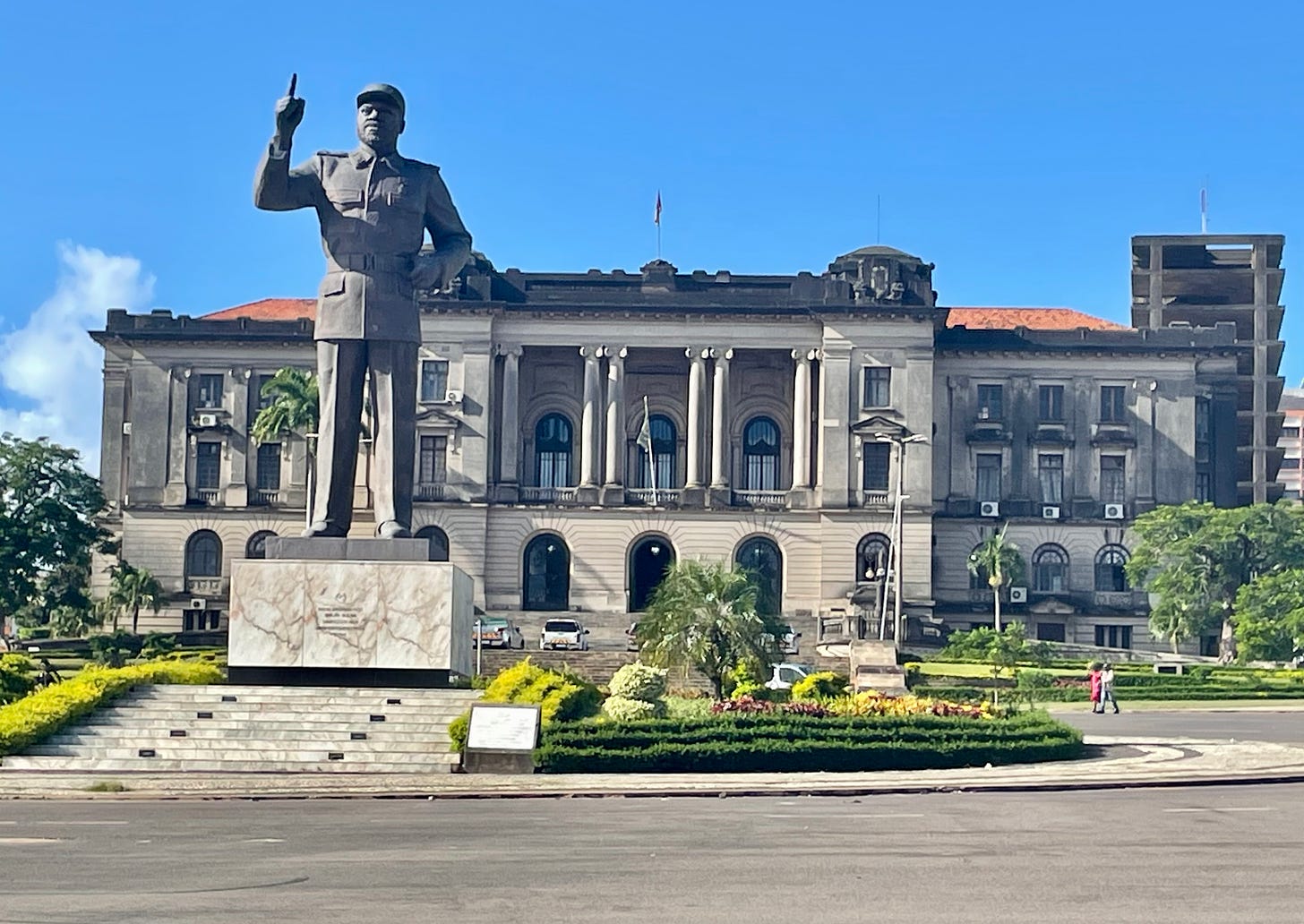 Statue of Zamora Machel, former Mozambique leader, in Maputo