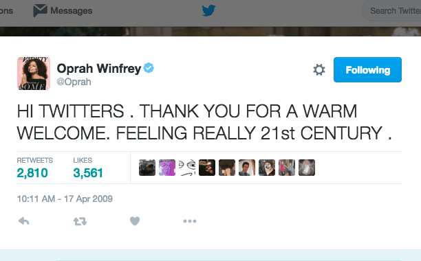 Celebrity Twitter: See Stars' First Tweets