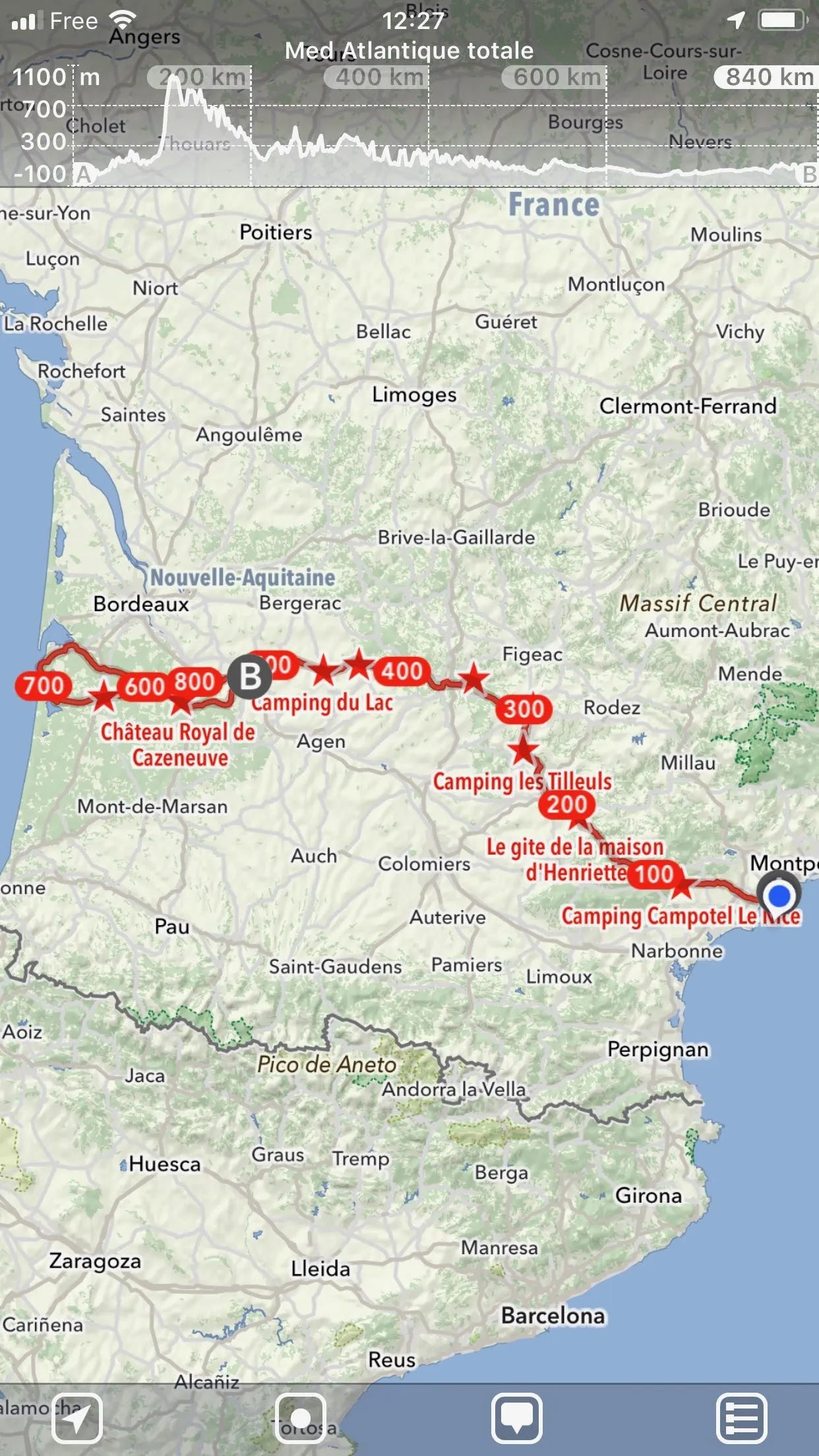 Trace complète avec POI