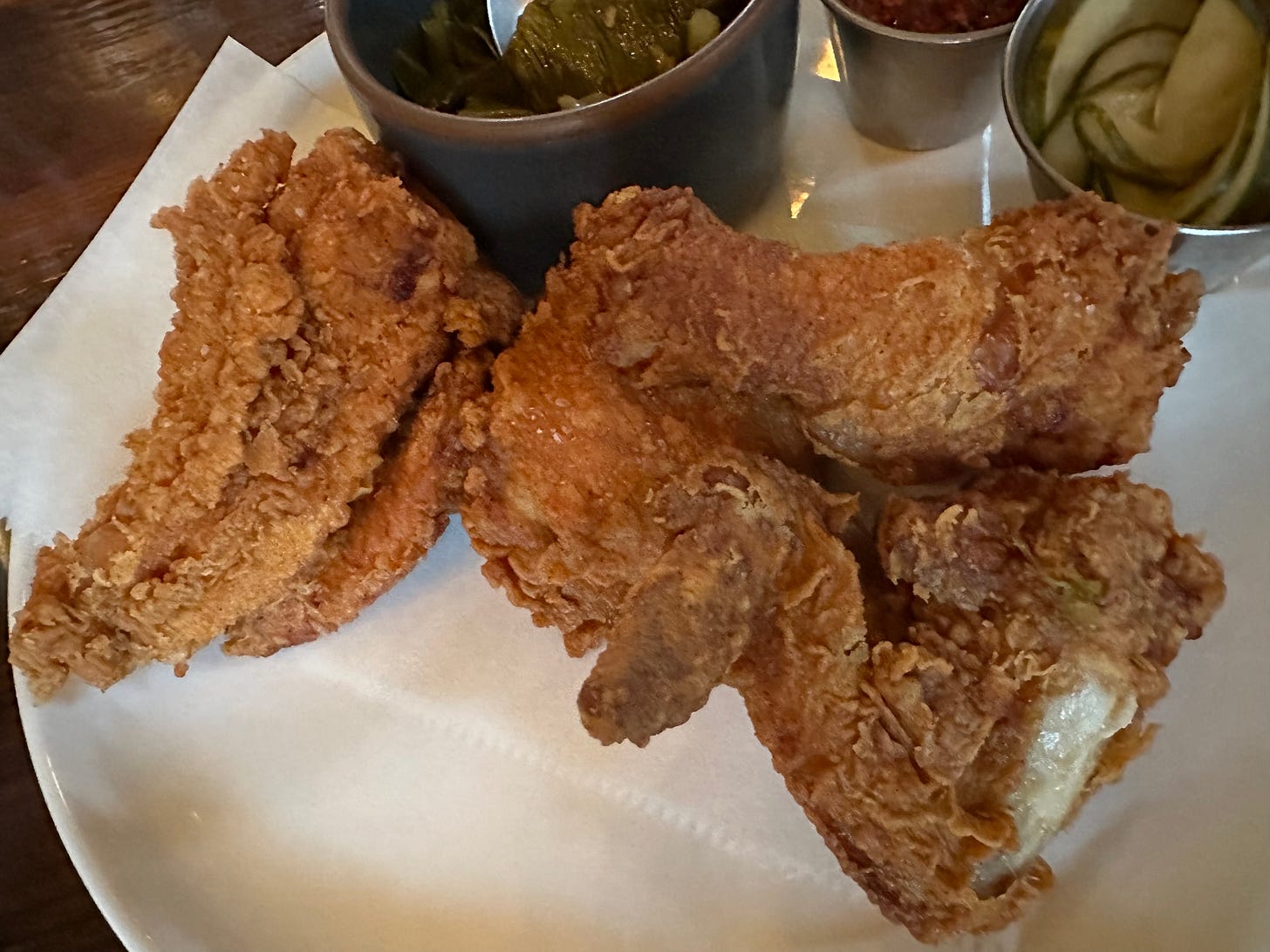 Fried chicken at Beach Road Restaurant, Martha's Vineyard