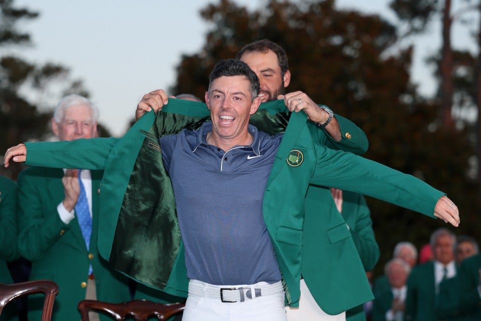 The Northern Irishman won his first Masters at the 17th attempt