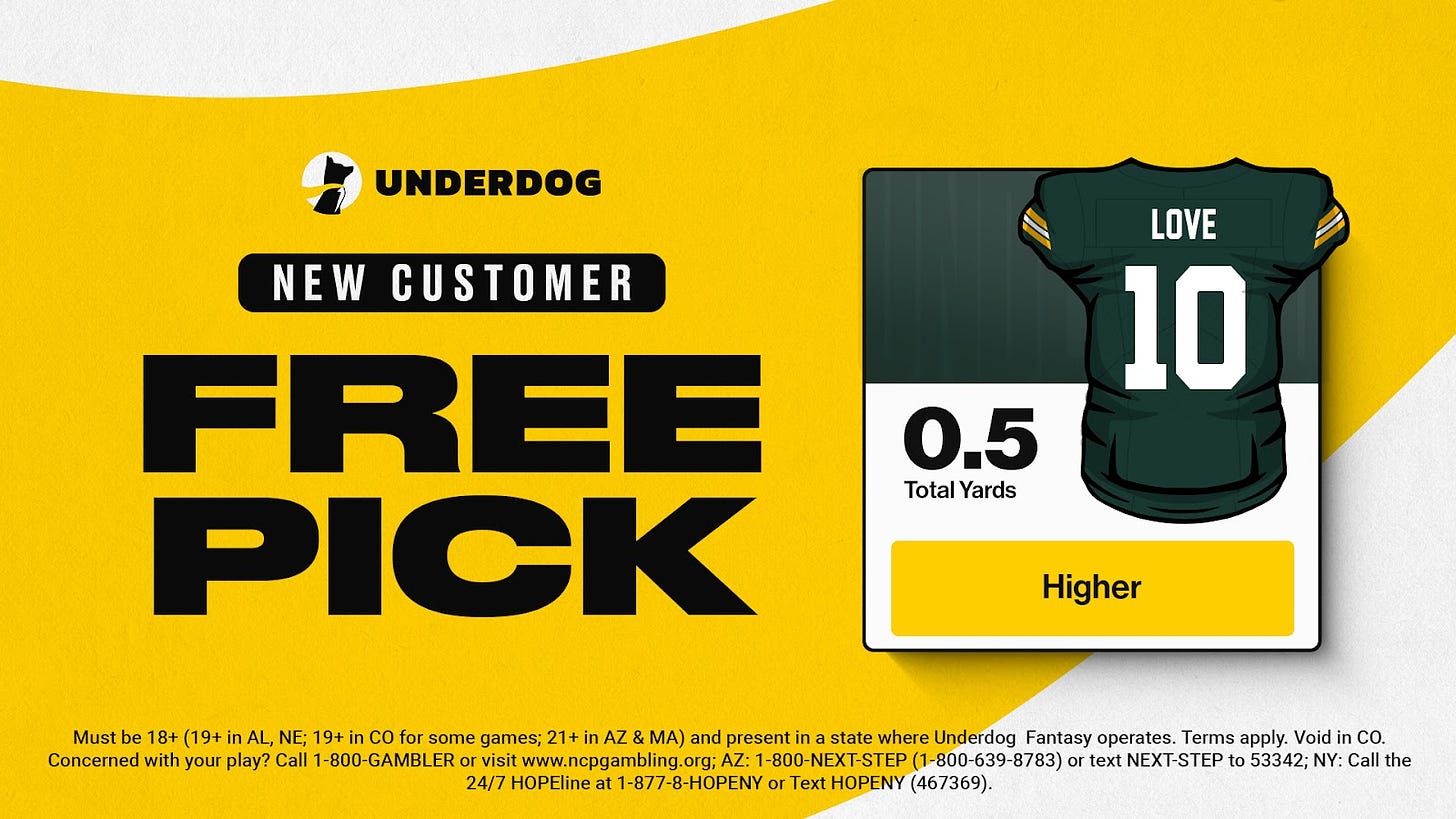 Underdog New Customer Free Pick