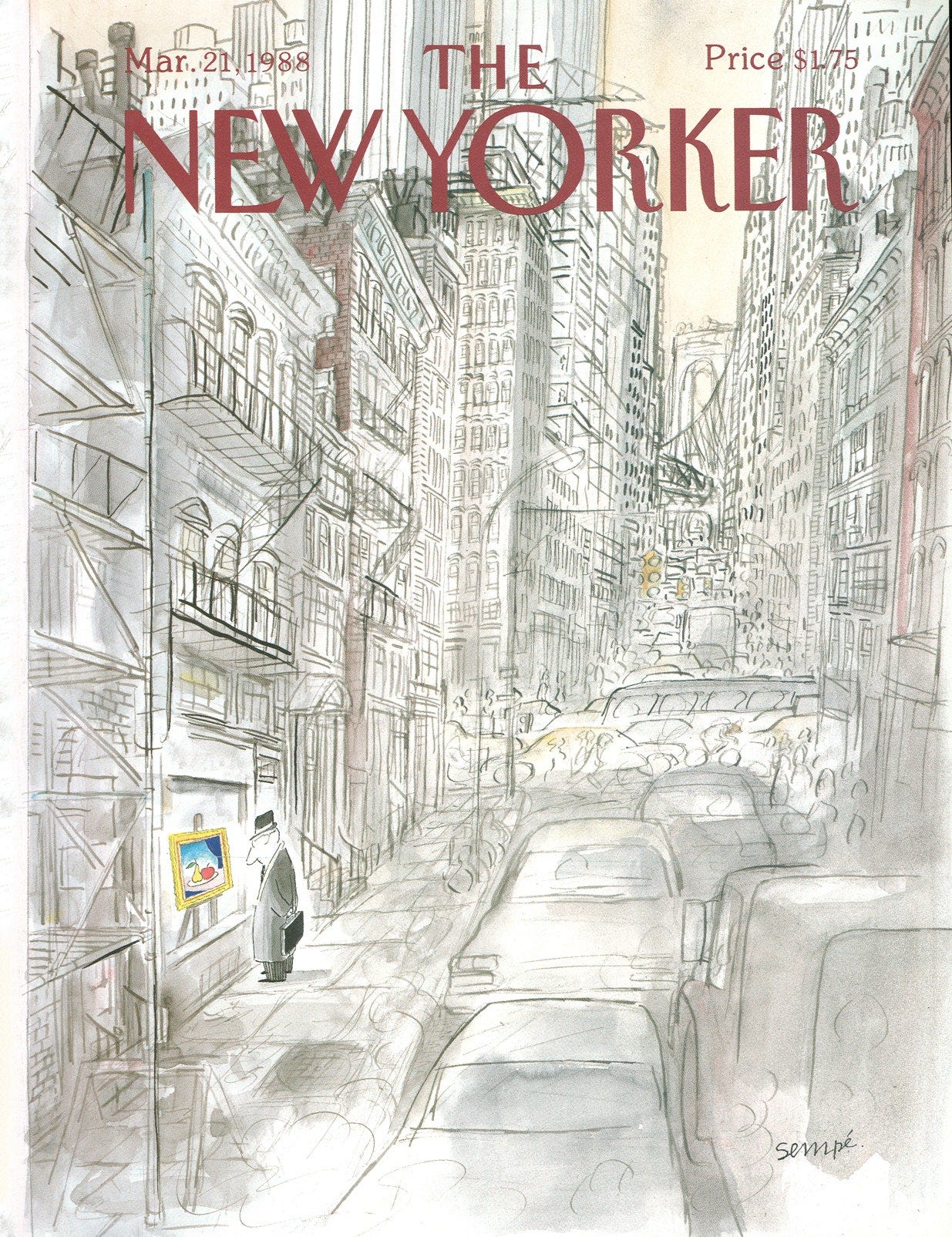 J. J. Sempé's “Biking in the Rain” | The New Yorker