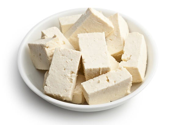 Tofu in bowl