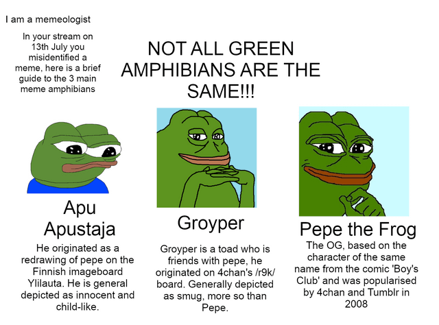 r/BotezLive - Not all green amphibians are the same Alex, here is a guide