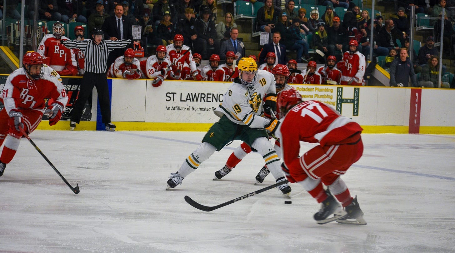 Knights Third Period Comeback Attempt Falls Short in 3-2 Loss to RPI in ...