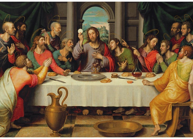 The First Eucharist, Depicted in The Last Supper