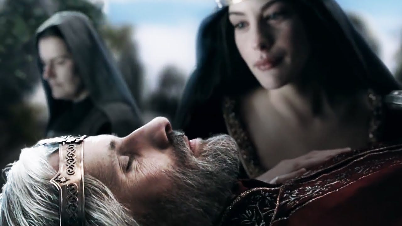 Aragorn's Funeral. Arwen's vision
