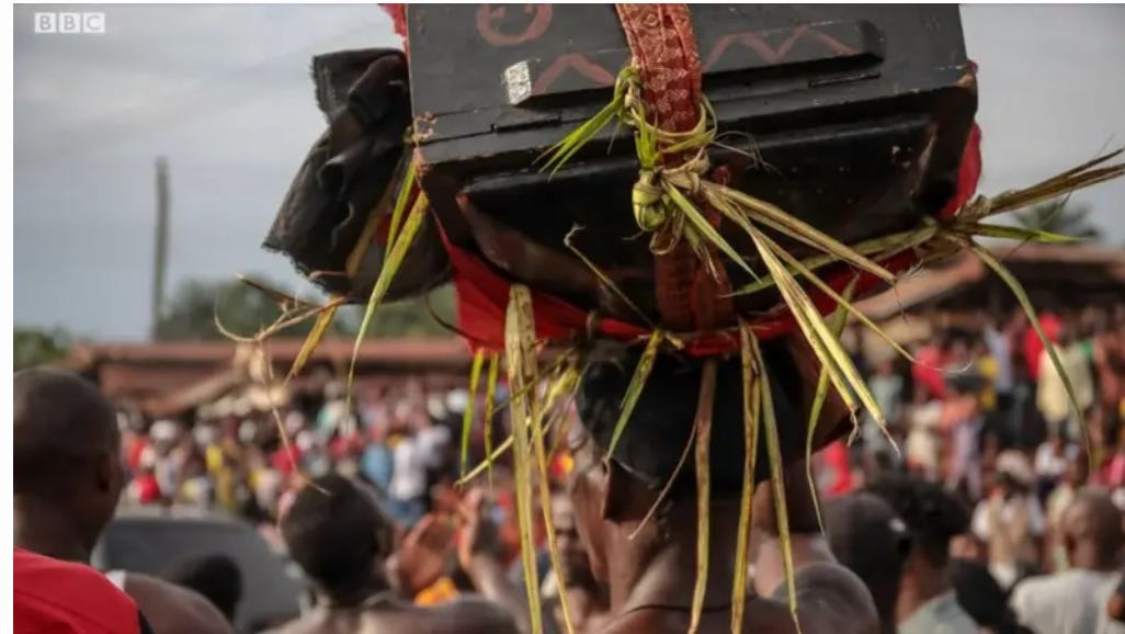 Long juju ritual of the Igbo of Southern Nigeria Long juju ritual of the Igbo of Southern Nigeria