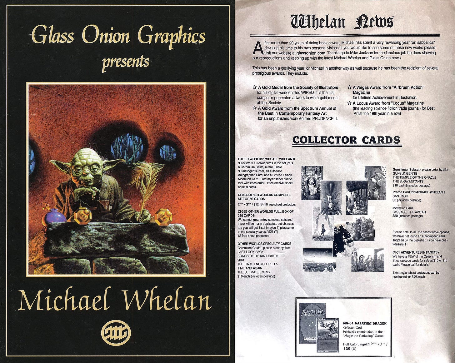 Glass Onion Graphics mail order catalog from 1997