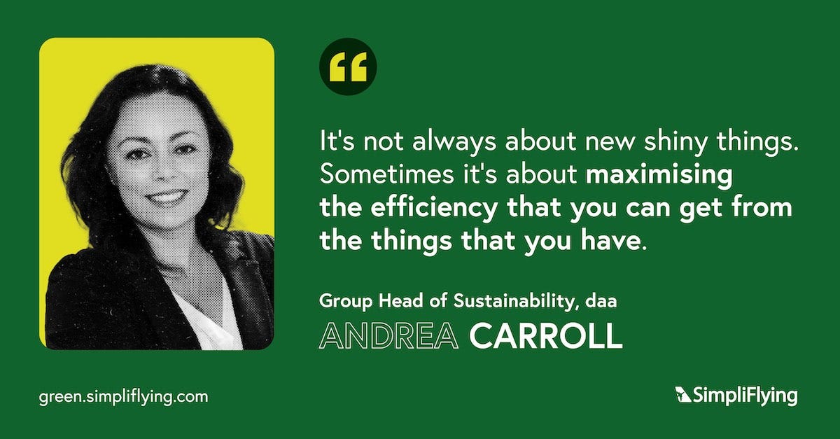 Andrea Carroll, Group Head of Sustainability at daa in conversation with Shashank Nigam