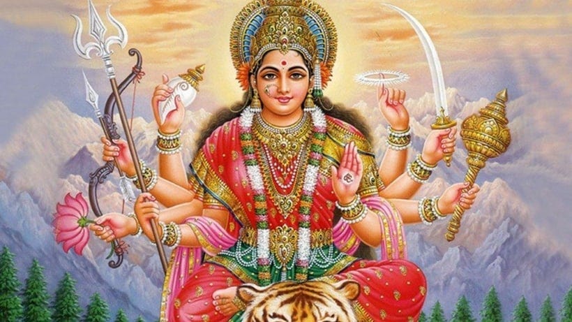 Hindu Goddess Power POSTER PRINT Durga Buddhist Art Hindu