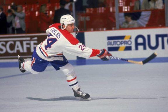 Chris Chelios of the Montreal Canadiens