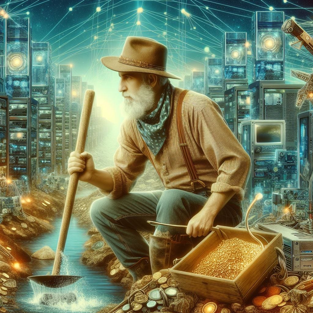 Gold prospector with AI Servers