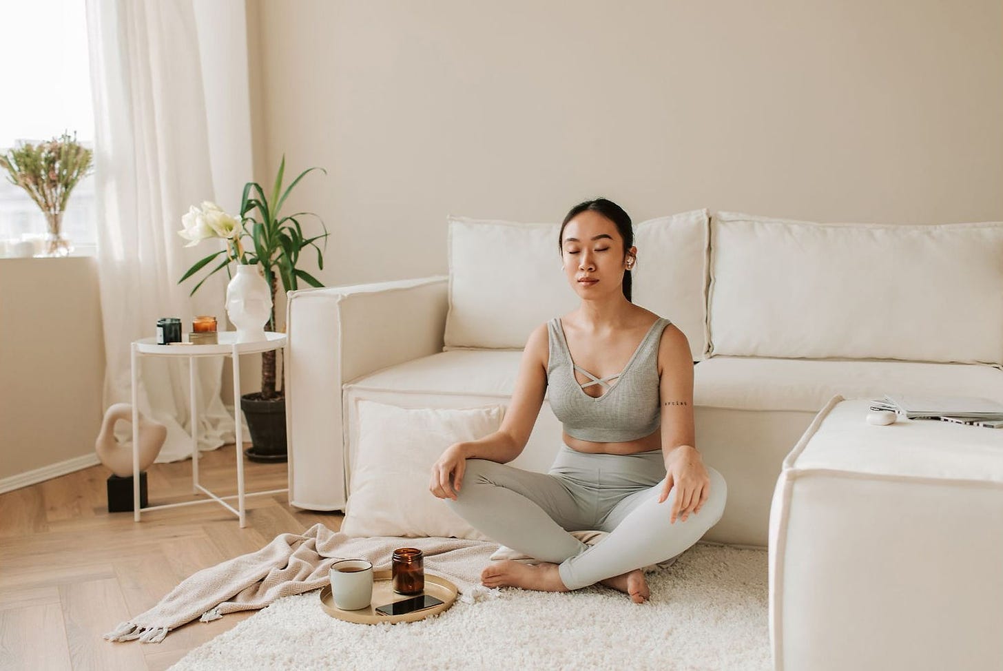 To stay more alert during meditation, stay away from practicing on your bed.