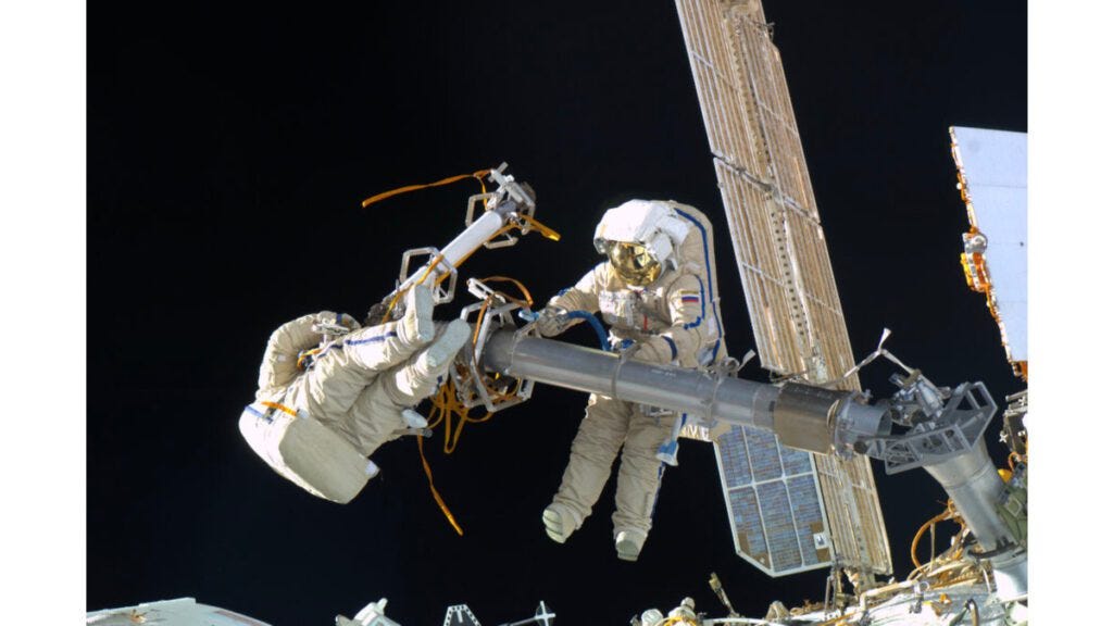 Russian Space Walk ESA