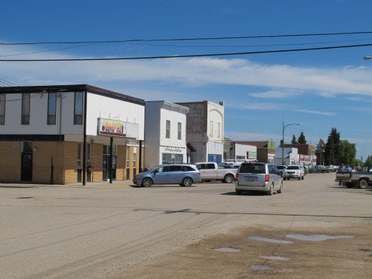 Downtown Grandview, Manitoba