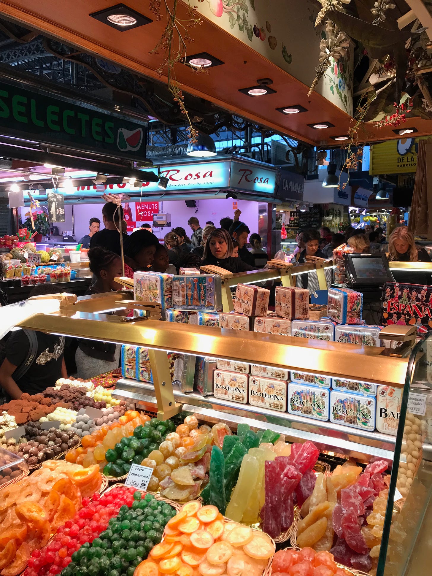 La Boqueria in Barcelona, Spain