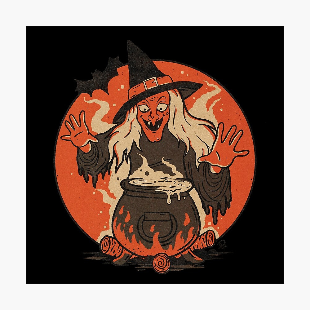 Vintage Halloween Witch " Poster for Sale by Pat Peterson | Redbubble