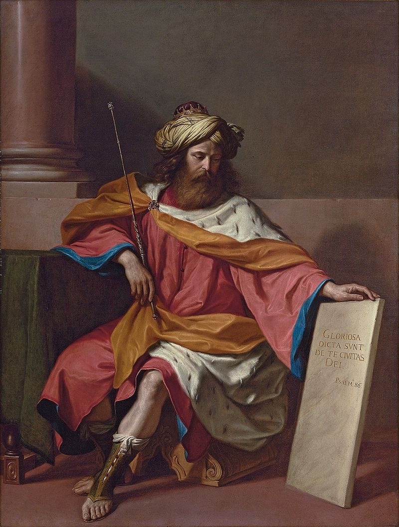 King David Writing Psalms (Illustration) - World History Encyclopedia