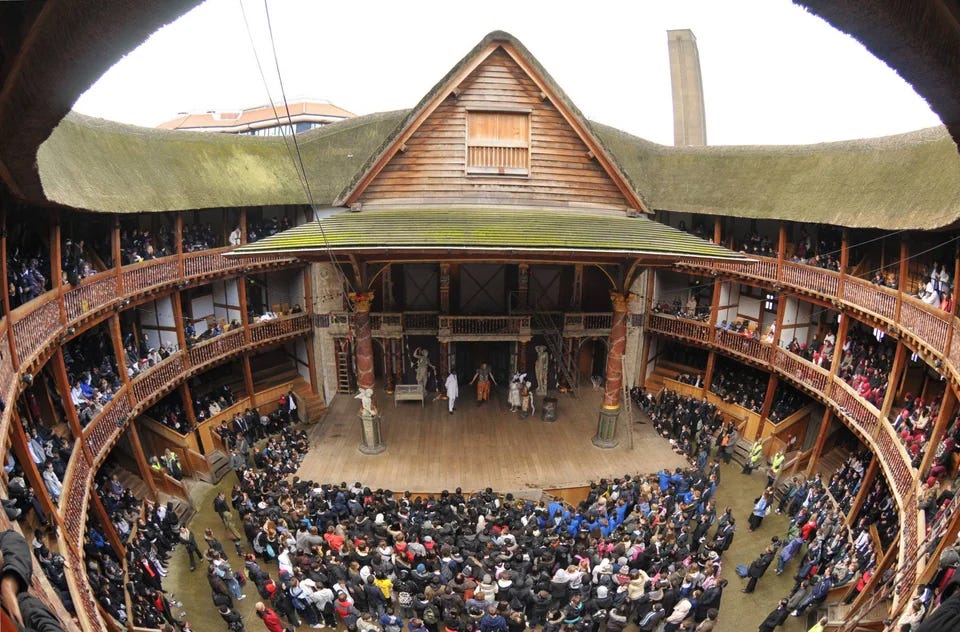 The Globe Theatre in London today is a reconstruction of the original Elizabethan playhouse built in 1599  which Shakespeare wrote for. 