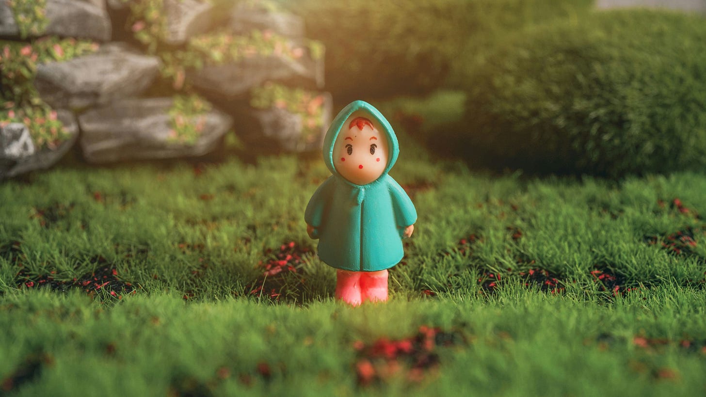 Plastic model of character from My Neighbour Totoro