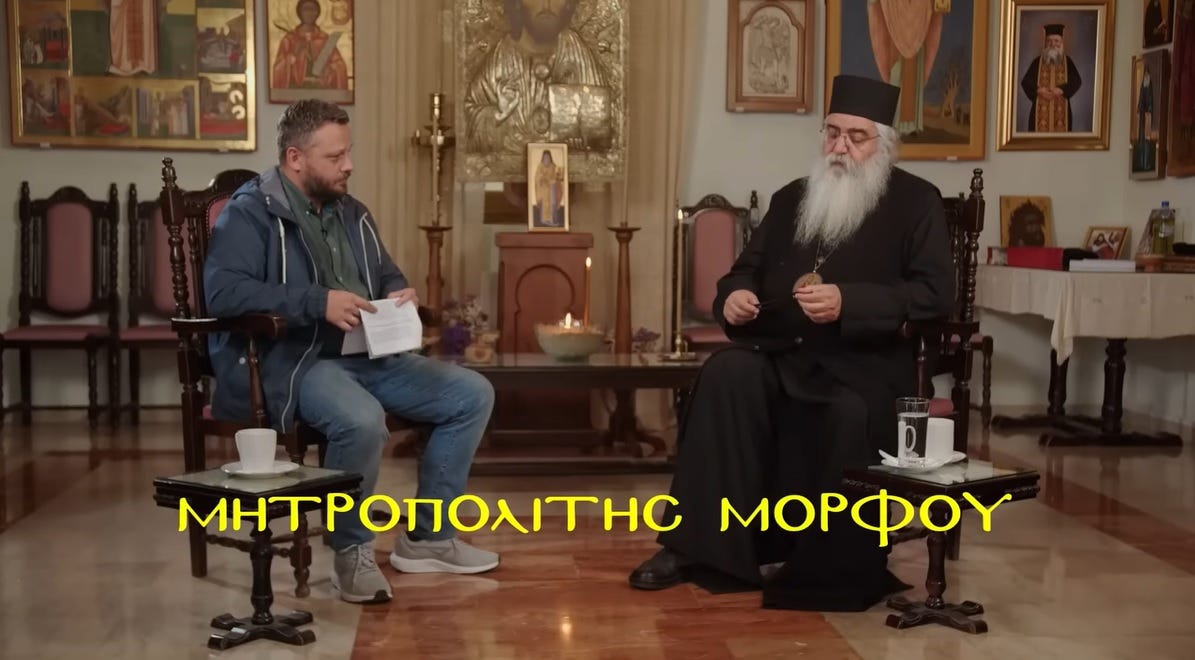Συνέντευξη Μητροπολίτη Μόρφου κ. Νεοφύτου στὸ ρωσικὸ κανάλι «Спаси и Сохрани»