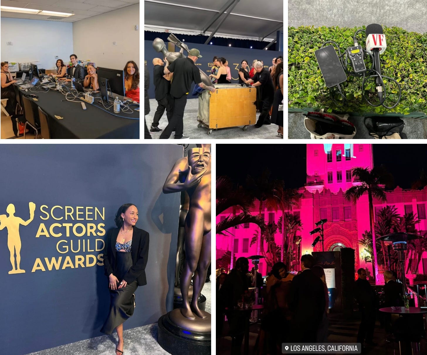Awards season BTS from Vanity Fair's Associate Social Media Manager Burake Teshome