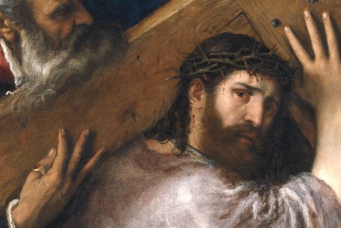 Christ Carrying Cross Titian