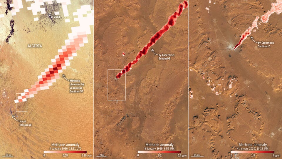 A three-tiered approach for methane detection