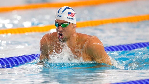 michael phelps swimming