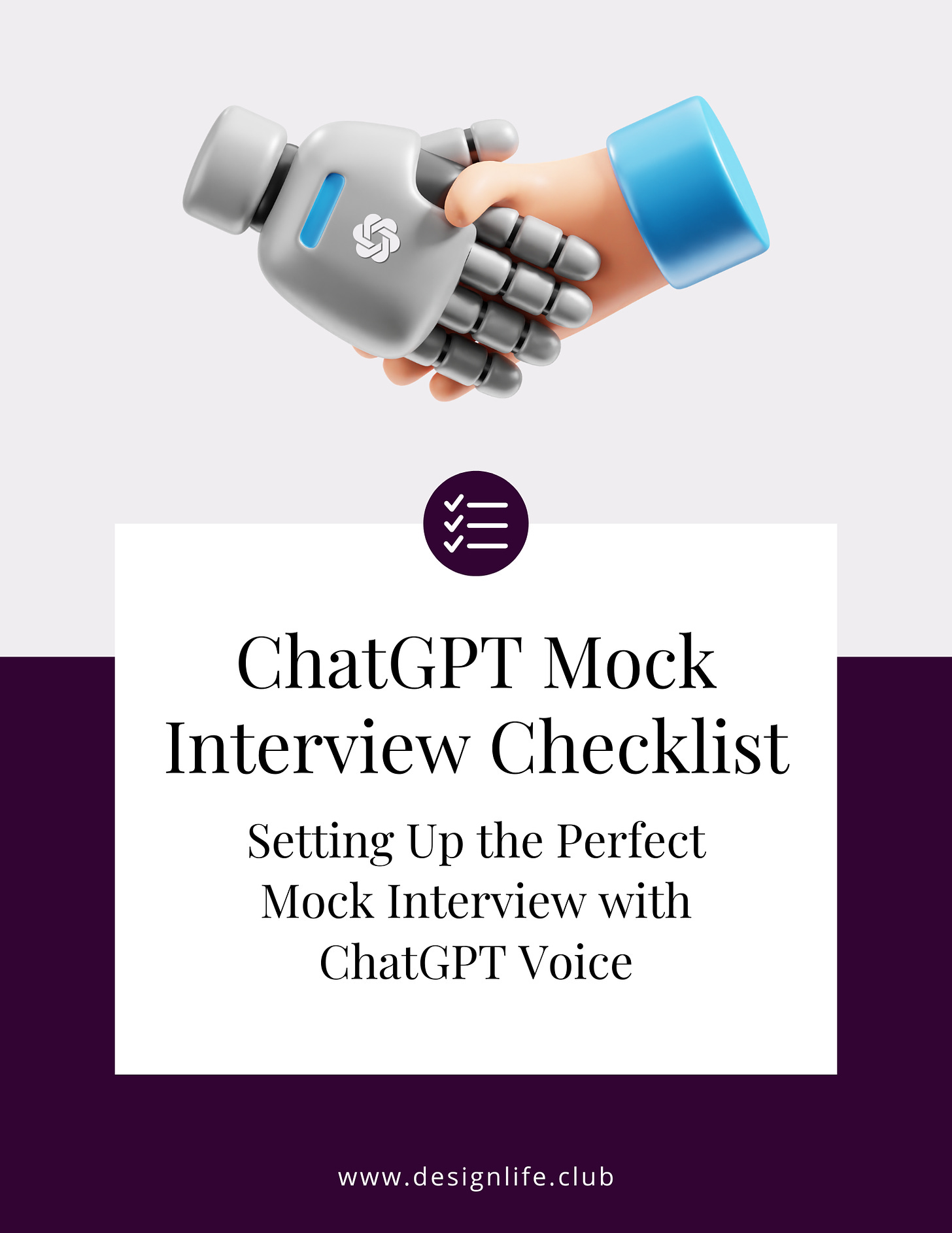 Cover of the ChatGPT guide for mock interviews.