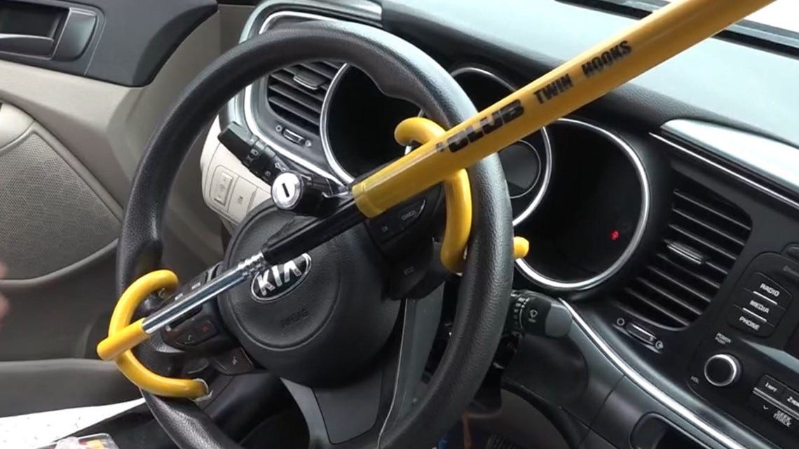 Steering Wheel Lock for Hyundai and Kia Vehicles