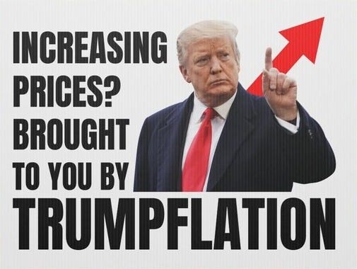 Trumpflation Yard Sign, Anti Trump Inflation Protest Sign, Anti Trump Inflation Lawn Sign, Price Increase Yard Sign, Fuck Trump Yard Sign
