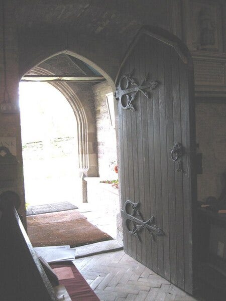 File:Ancient door, St Faith's church, Bacton - geograph.org.uk - 1192652.jpg