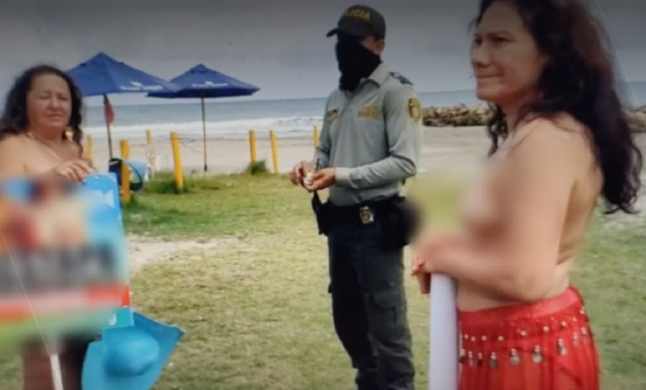 Playa de Cartagena: Sancionan a dos mujeres por hacer 'toples' | RCN Radio