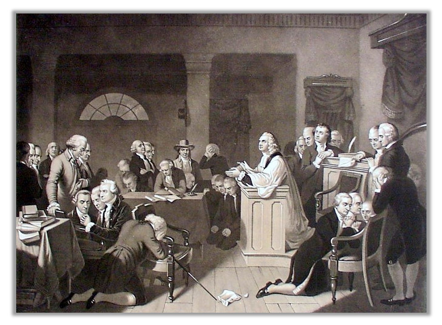 The first prayer in Congress, Sept. 1774, by Tompkins Harrison Matteson 