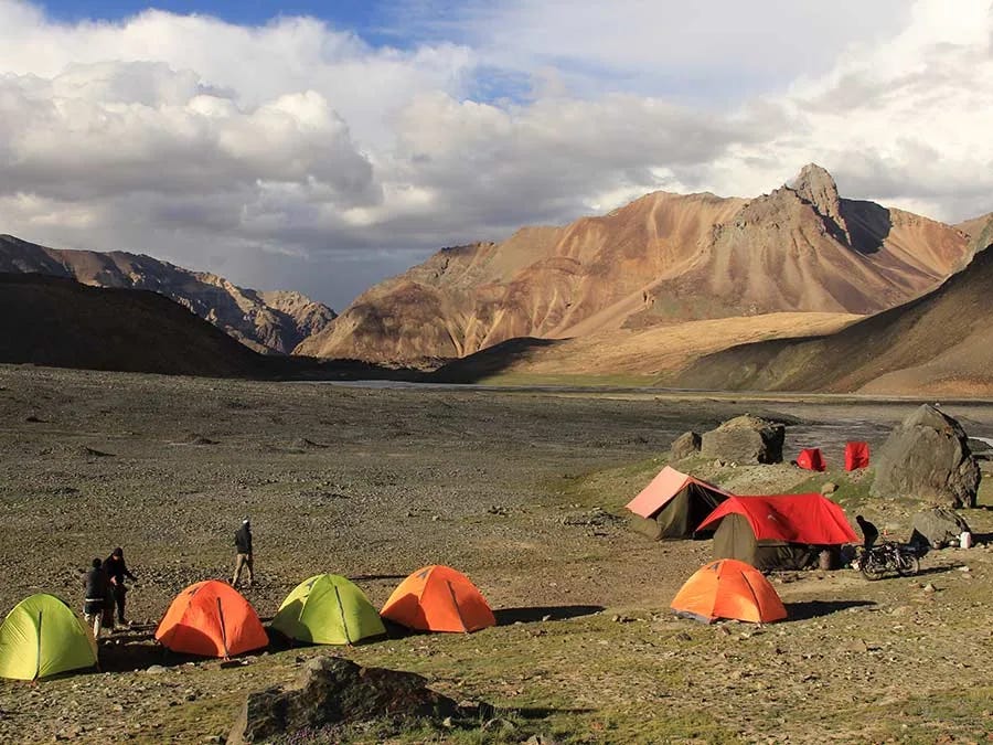 Mountain views from Yunam Peak trek base camp