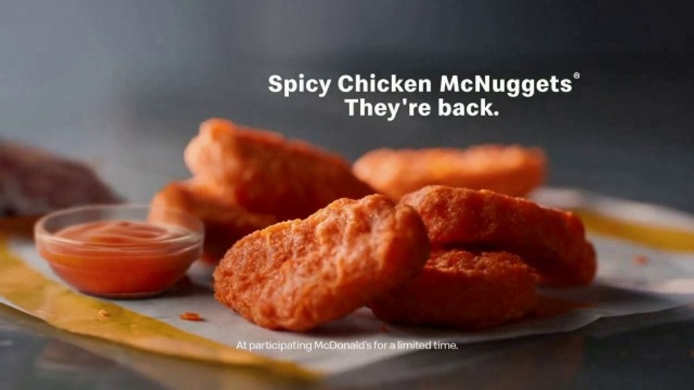 McDonald's Spicy Chicken McNuggets TV Spot, 'They're Back: $3.50 Bundles' -  iSpot.tv